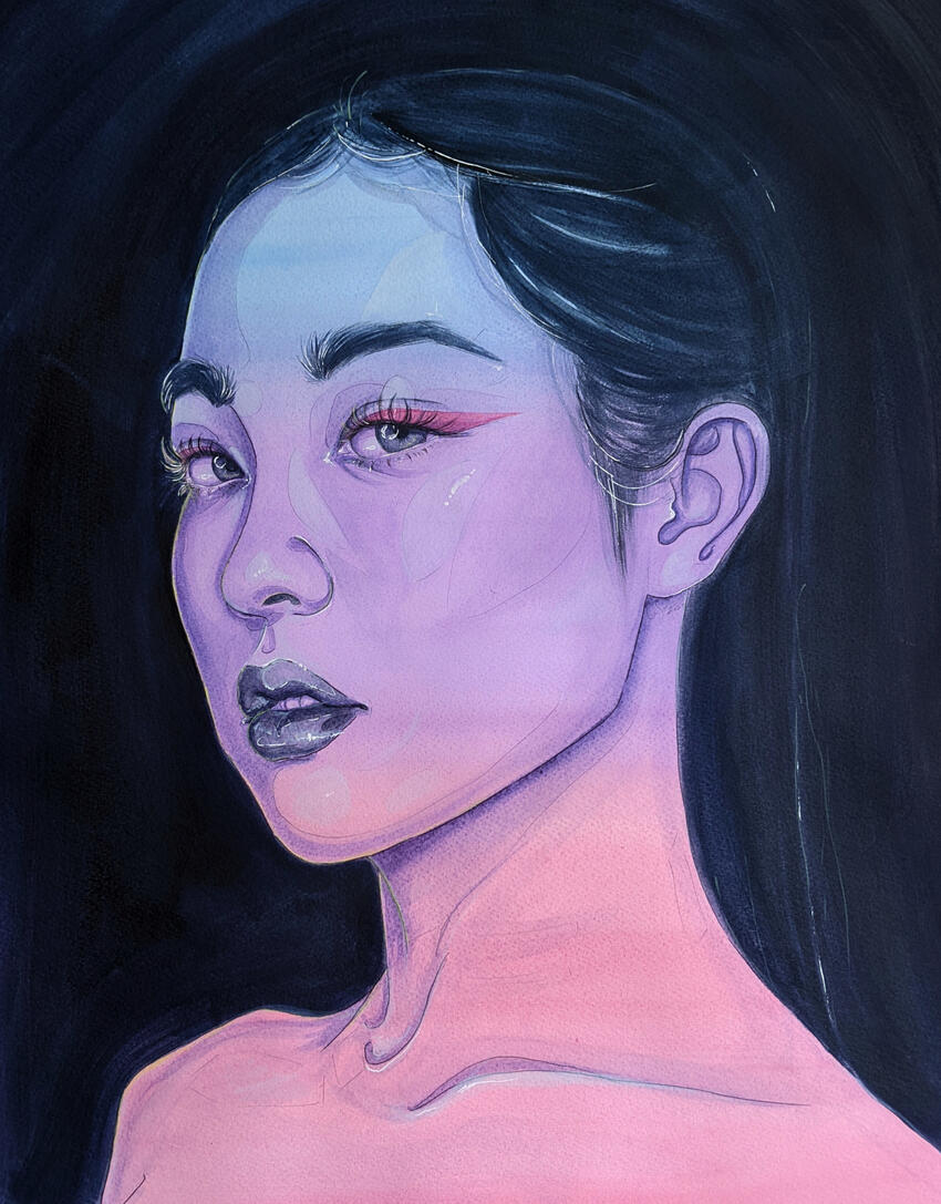 Watercolor on Paper 2023 Corrie Siegenthaler